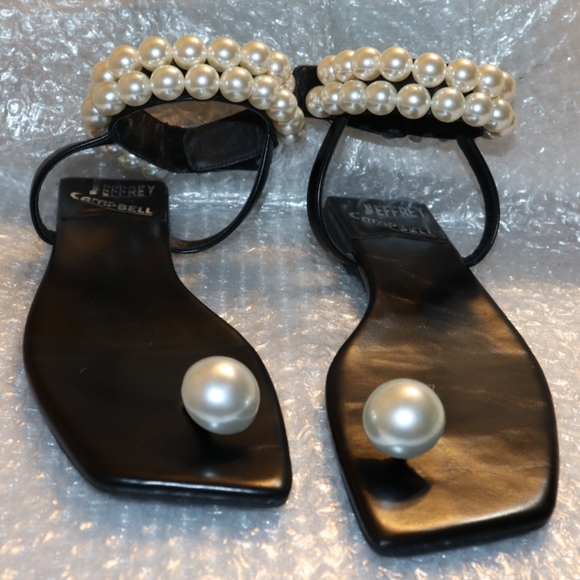 Jeffrey Campbell Chateau Sandals Black Size 9 - Picture 9 of 11